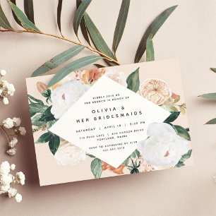 Boho Blooms Bridesmaids Brunch or Luncheon Invitation
