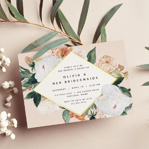 Boho Blooms Floral Bridesmaids Luncheon or Brunch