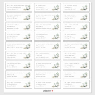 Boho Blooms   Individual Guest Address Labels