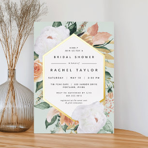 Boho Blooms Modern Floral Bridal Shower