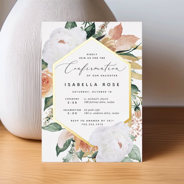 Boho Blooms Modern Floral Confirmation (Creator Uploaded)