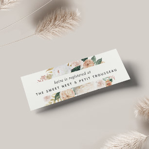 Boho Blooms Registre de Mariée Insérer des cartes