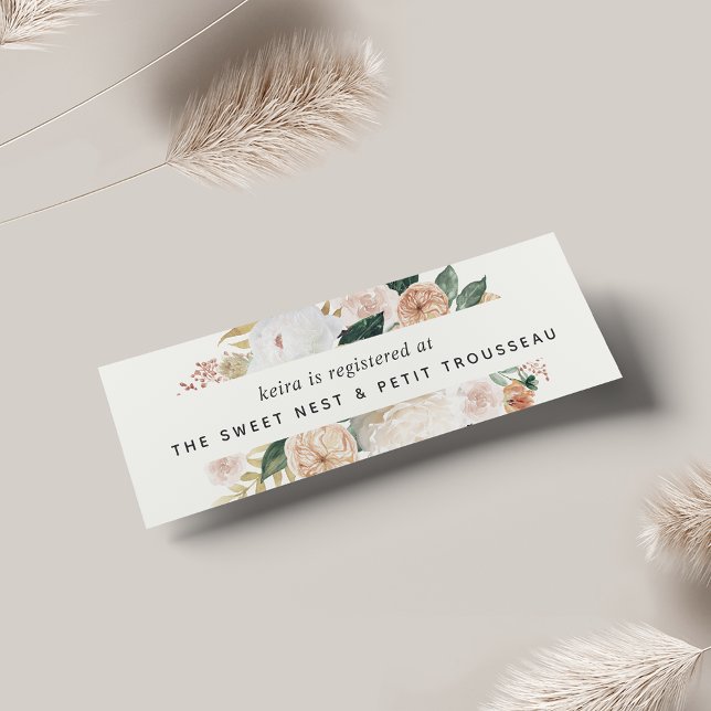 Boho Blooms Registre de Mariée Insérer des cartes  (Créateur téléchargé)