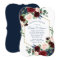 Boho Blooms | Rustic Navy Blue and Burgundy Shower