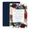 Boho Blooms | Rustic Navy Blue and Burgundy Wreath