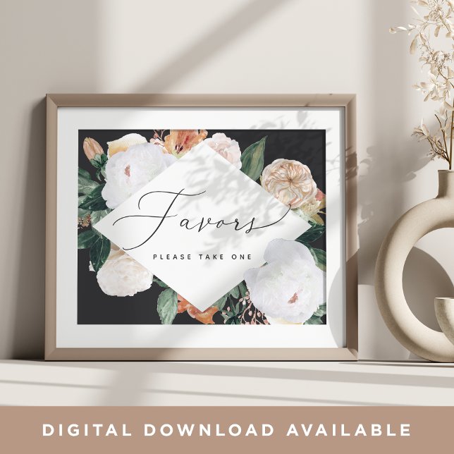 Boho Blooms Wedding Favor Sign (Creator Uploaded)