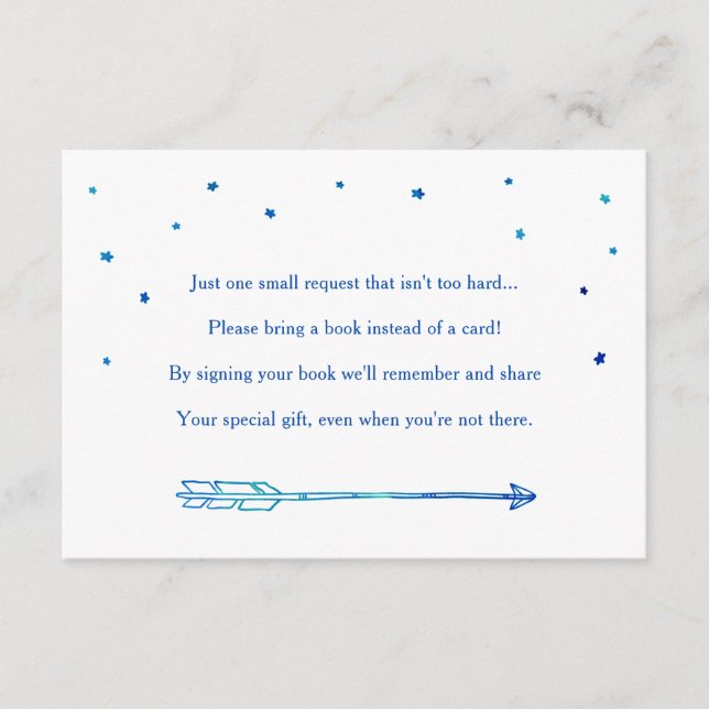 Boho Blue Adventure Carte de demande de réservatio (Devant)
