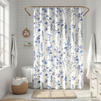 Boho Blue and White Wildflowers