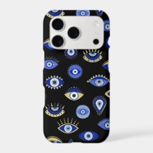 Boho Blue Gold Evil Eyes Air Freshener 