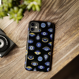 Boho Blue Gold Evil Eyes Air Freshener  iPhone 11 Pro Case