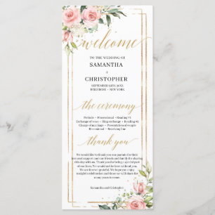 Boho Blush floral rose eucalyptus programme or
