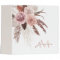 Boho Blush Pampas Grass Floral Monogram