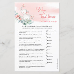 Boho blush pink roses gold frame Baby Traditions 