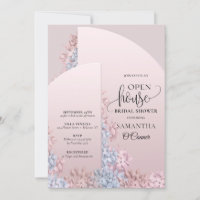 Boho blush spring floral arch frame Open House