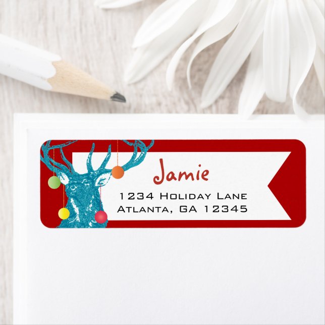 Boho Bohemian Christmas Buck Deer Antlers (En situation)