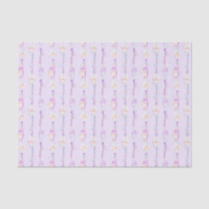 Boho Bohemian watercolor purple tissue paper