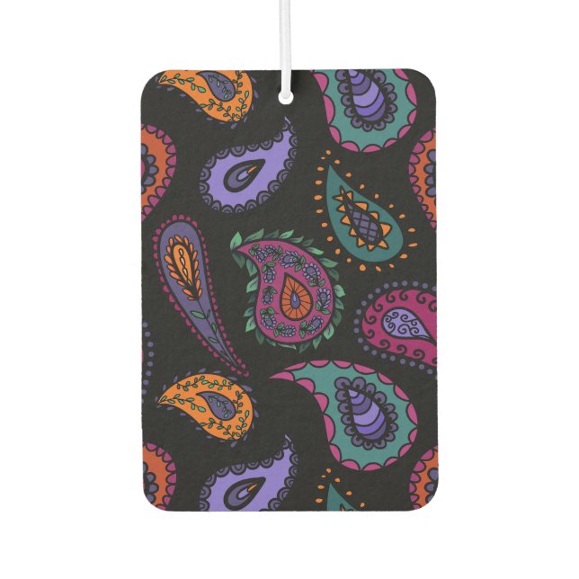 Boho Bold Paisley Beauty Two Sided Patterns Air Freshener (Front)