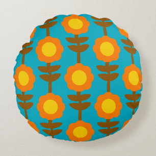 Boho Botanica Round Pillow