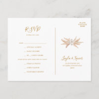Boho Botanical | Carte postale RSVP de choix du me