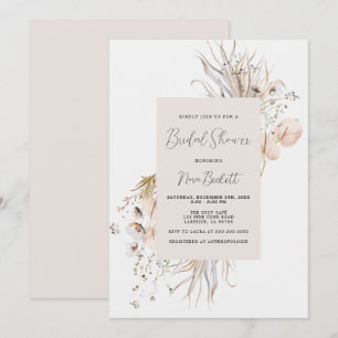 Boho Botanical Frame Bridal Show Invitation
