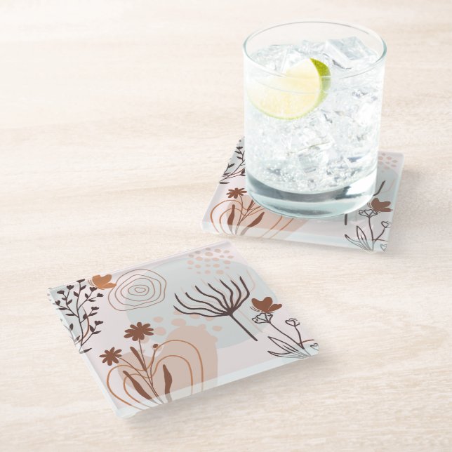 Boho Botanical Garden Coaster (Angled)