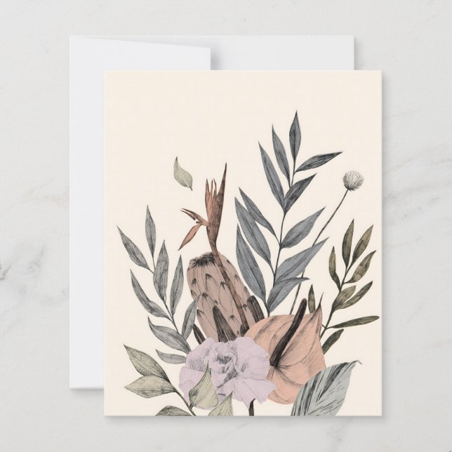 Boho Botanical Garden -  Floral Illustration (Front)