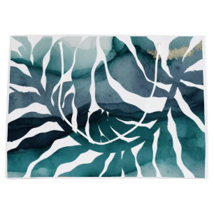 Boho Botanical Kelp Plant Watercolor Matisse Large Gift Bag