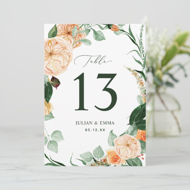 Boho Botanical Neutral Greenery Floral Custom (Standing Front)