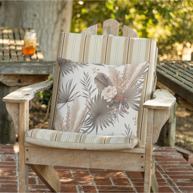 Boho Botanical Outdoor Pillow (Chair)