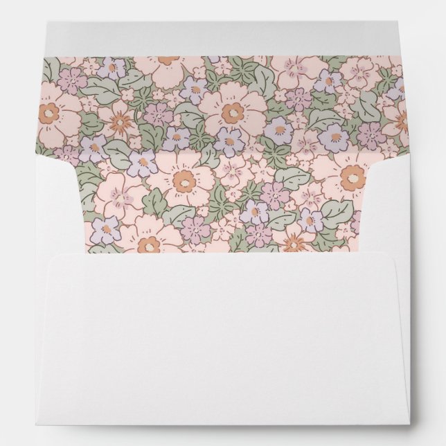 Boho Botanical Spring Enveloppes de Pâques (Dos (Bas))