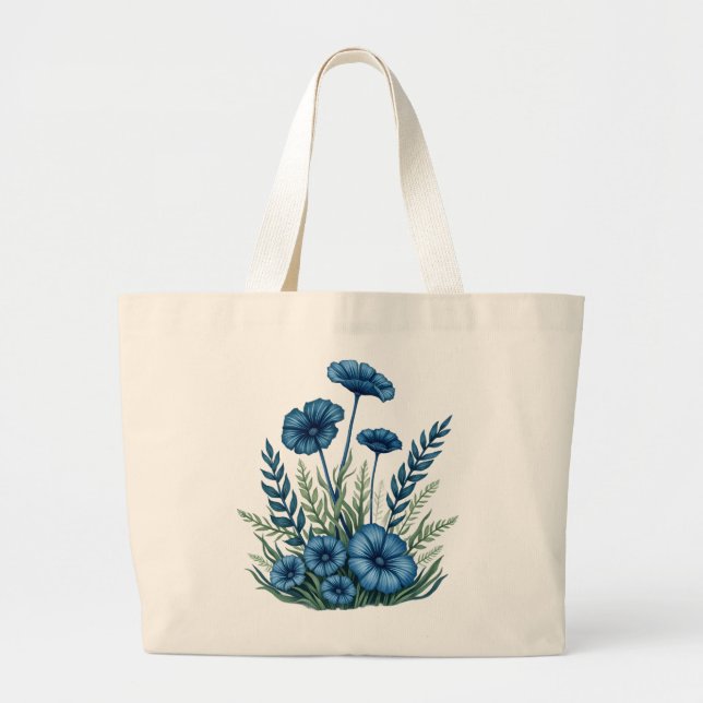 Boho Botanical Tote Bag for Everyday Errands (Front)
