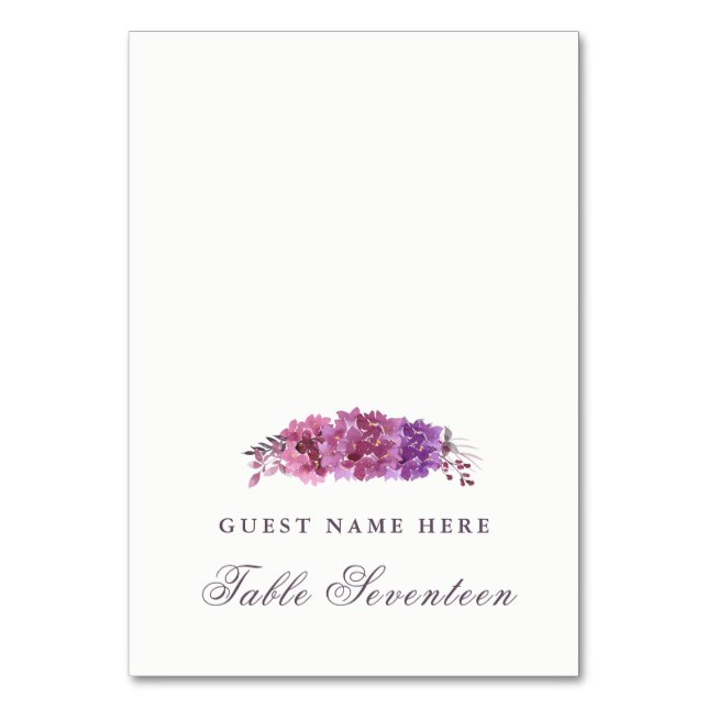 Boho Botanicals Escort Cards (Front)