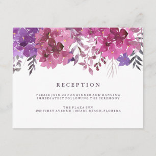 Boho Botanicals Reception Card