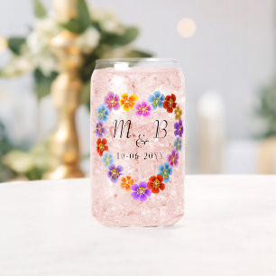 Boho Botanique Personnalisé Floral Heart Lei Wreat