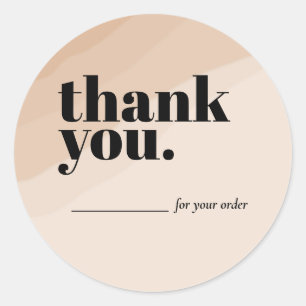 Boho Boutique / Clothing Thank You Sticker