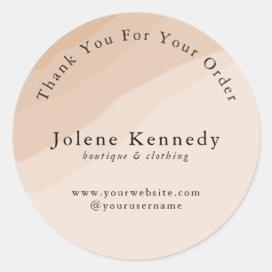 Boho Boutique / Clothing Thank You Sticker