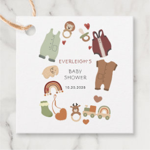 Boho Boy Baby Shower Gift Tag