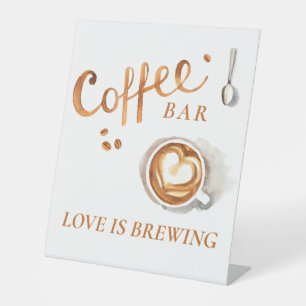 Boho Bridal Brunch - Coffee Bar - Panneau Pedestal