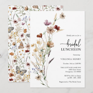 Boho Bridal Luncheon Invitation