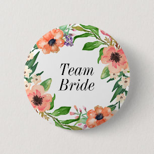 Boho Bridal Party Wedding 2 Inch Round Button