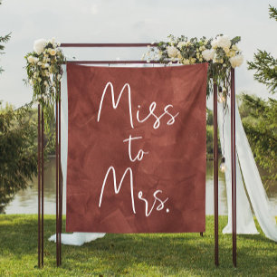 Boho Bridal Shower Backdrop Decor Miss To Mrs. Tapestry