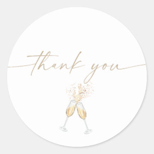 Boho Bridal Shower Classic Round Sticker