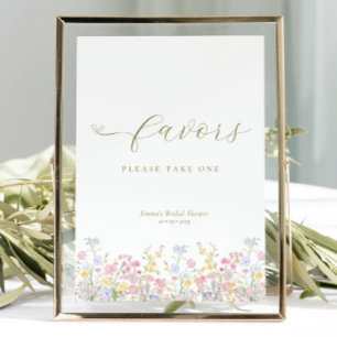 Boho Bridal Shower Favors Tabletop Sign