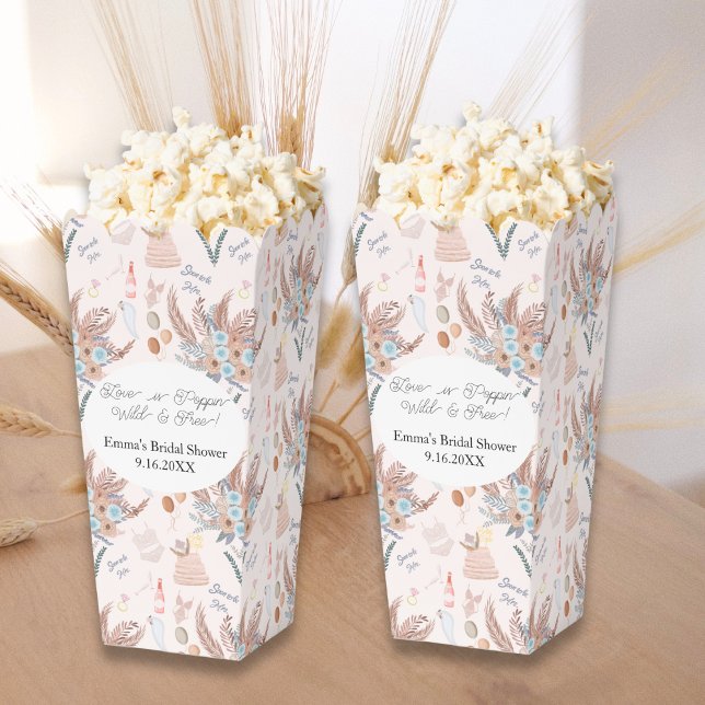 Boho Bridal Shower Pattern Bridal Shower Favor Box (Creator Uploaded)