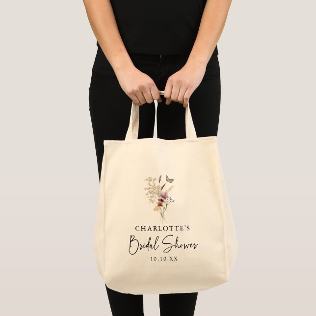 Boho Bridal Shower Shopping Bag (Front (Product))