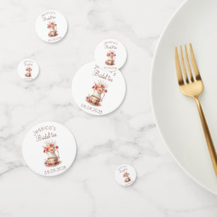 Boho Bridal Tea Floral Vintage Bridal Shower Confetti