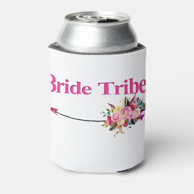 Boho Bride Tribe Can Cooler (Can Back)