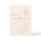 Boho Brunch & Bubbly Invitation de douche nuptiale