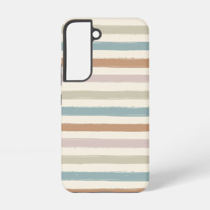 Boho Brush Stripes Seamless Earth Tone Samsung Galaxy Case