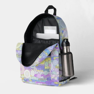 Boho Bubbles Printed Backpack